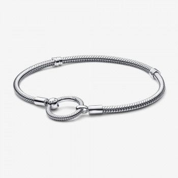 Pandora® 'Moments' Women's Sterling Silver Bracelet - Silver 592242C00-17