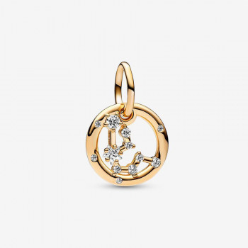Pandora® Pandora Moments 'Zodiac Sign' Women's Gold Plated Metal Charm - Gold 762717C01