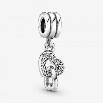 Pandora® Pandora People 'Hearts' Women's Sterling Silver Charm - Silver 791242CZ