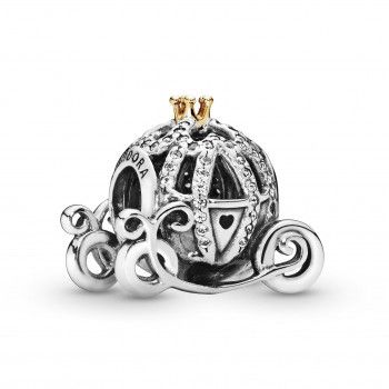 Pandora® 'Disney X Pandora' Women's Sterling Silver Charm - Silver/Gold 791573CZ #1