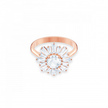 Swarovski® 'Sunshine' Women's Gold Plated Metal Ring - Rose 5459599