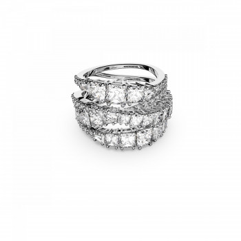 Swarovski® 'Twist' Women's Base Metal Ring - Silver 5580952