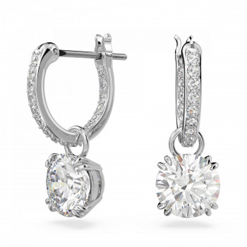 Swarovski® 'Constella' Women's Base Metal Drop Earrings - Silver 5636717