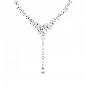 Swarovski® 'Mesmera' Women's Base Metal Necklace - Silver 5661520