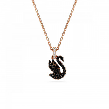 Swarovski® 'Swan' Women's Gold Plated Metal Necklace - Rose 5678046