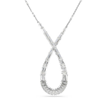 Swarovski® 'Hyperbola' Women's Base Metal Necklace - Silver 5679438