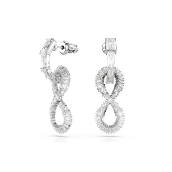 Swarovski® 'Hyperbola' Women's Base Metal Drop Earrings - Silver 5679793