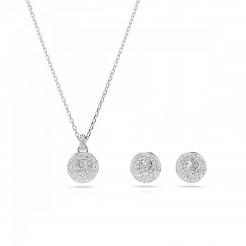Swarovski® 'Meteora' Women's Set: Necklace + Earrings - Silver 5683445