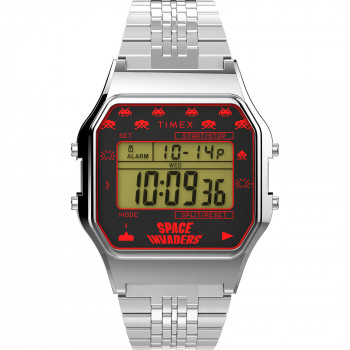 Timex® Digital 'T80 X Space Invaders' Unisex's Watch TW2V30000