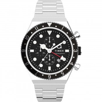 Timex® Chronograph 'Q Gmt' Men's Watch TW2V69800