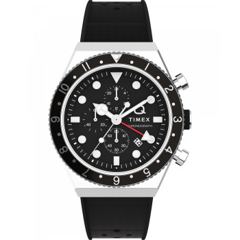 Timex® Chronograph 'Q Gmt' Men's Watch TW2V70000