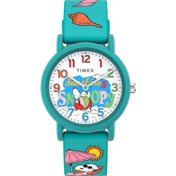 Timex® Analogue 'Peanuts Weekender Color Rush' Child's Watch TW2V78500