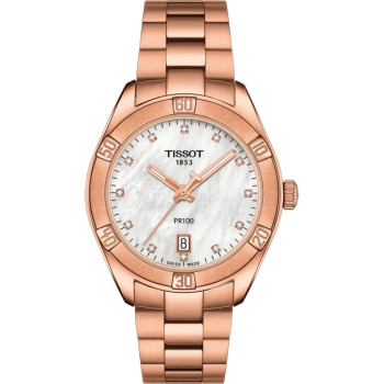 Tissot® Analogue 'Pr 100' Women's Watch T1019103311600
