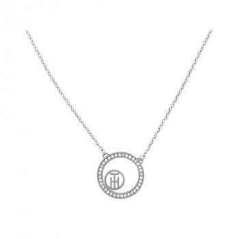 Tommy Hilfiger® 'Vine Circle' Women's Stainless Steel Chain with Pendant - Silver 2780520