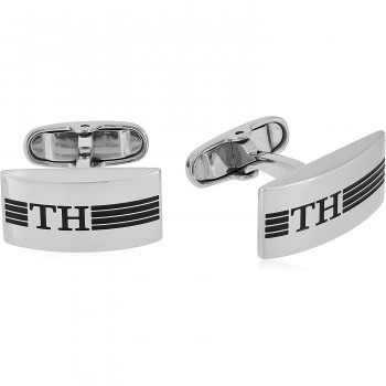 Tommy Hilfiger® Men's Stainless Steel Cufflinks - Silver 2790173 #1