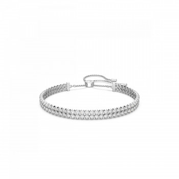 Swarovski® 'Subtle' Women's Base Metal Bracelet - Silver 5221397