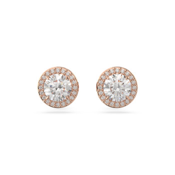 Swarovski® 'Constella' Women's Gold Plated Metal Stud Earrings - Rose 5636275