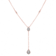 Gena.paris® 'Mono' Women's Sterling Silver Necklace - Rose GC1458-R