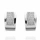 'Elina' Women's Whitegold 18C Clip Earrings - Silver OD-5272