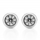 Orphelia® 'Alexandria' Women's Whitegold 18C Stud Earrings - Silver OD-5331