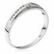 Orphelia® Women's Whitegold 18C Ring - Silver RD-3371