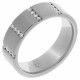 Orphelia® Women's Whitegold 18C Ring - Silver RD-B3304/6/DG