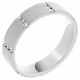 Orphelia® Women's Whitegold 18C Ring - Silver RD-B3308/1