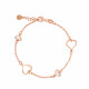 Orphelia® 'Alfina' Women's Sterling Silver Bracelet - Rose ZA-7383