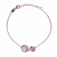 Orphelia® 'Anise' Women's Sterling Silver Bracelet - Rose ZA-7431