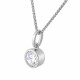 Orphelia® Women's Sterling Silver Chain with Pendant - Silver ZH-7011