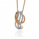 'Elsia' Women's Sterling Silver Chain with Pendant - Silver ZH-7027