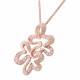 Orphelia® 'Malenia' Women's Sterling Silver Chain with Pendant - Rose ZH-7077/1