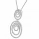 Orphelia® 'Roshina' Women's Sterling Silver Chain with Pendant - Silver ZH-7274