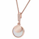 Women's Sterling Silver Chain with Pendant - Rose ZH-7285/RG