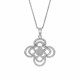 Women's Sterling Silver Chain with Pendant - Silver ZH-7310