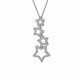 Orphelia® 'Evelinia' Women's Sterling Silver Chain with Pendant - Silver ZH-7338