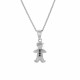 Orphelia® Child's Sterling Silver Chain with Pendant - Silver ZH-7340