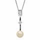 Orphelia® 'Maxime' Women's Sterling Silver Chain with Pendant - Silver ZH-7514