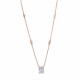 Orphelia® 'Elodie' Women's Sterling Silver Necklace - Rose ZK-7419