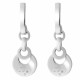 Orphelia® 'Saga' Women's Sterling Silver Drop Earrings - Silver ZO-7072