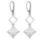 Women's Sterling Silver Drop Earrings - Silver ZO-7101