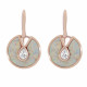 Orphelia® 'Emmila' Women's Sterling Silver Drop Earrings - Rose ZO-7287