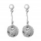 'Rogue' Women's Sterling Silver Drop Earrings - Silver ZO-7355