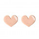 Orphelia® 'Lyra' Women's Sterling Silver Stud Earrings - Rose ZO-7390