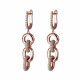 Orphelia® 'Berlina' Women's Sterling Silver Drop Earrings - Rose ZO-7416