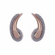 Orphelia® 'Tilou' Women's Sterling Silver Stud Earrings - Rose ZO-7441