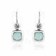 Orphelia® 'Anat' Women's Sterling Silver Drop Earrings - Silver ZO-7467