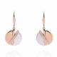 Orphelia® 'Moragene' Women's Sterling Silver Drop Earrings - Rose ZO-7506/RG