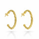 Orphelia® 'Beverly' Women's Sterling Silver Hoop Earrings - Gold ZO-7554/G