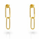 'Rose' Women's Sterling Silver Drop Earrings - Gold ZO-7561/G